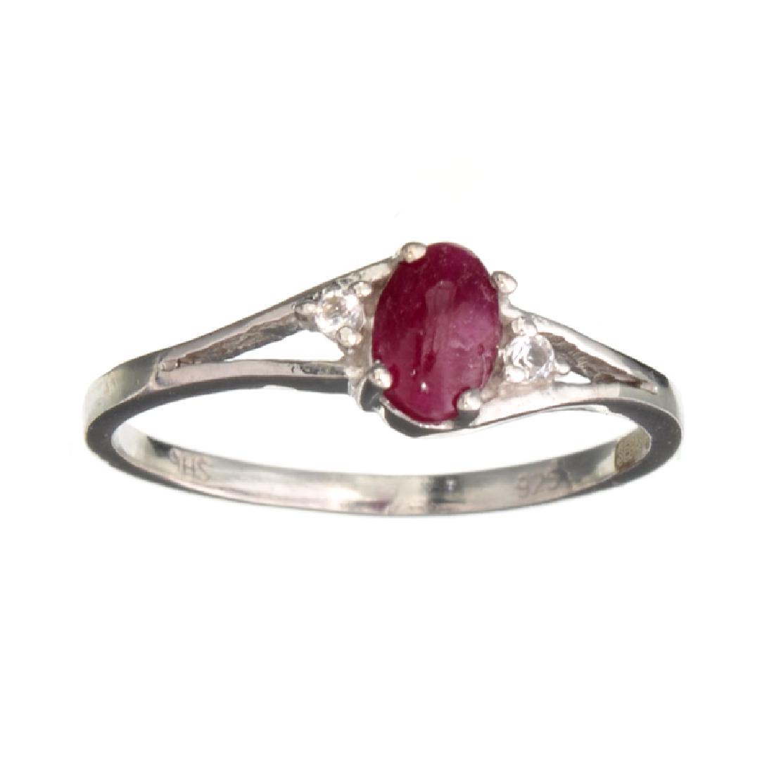 APP: 0.7k Fine Jewelry Designer Sebastian 0.40CT Ruby: Gov. File: K-08282 Fine Jewelry Designer Sebastian 0.40CT Ruby And Topaz Sterling Silver Ring Retail Replacement Value:$0.7K Asset Type: Ring Shipping: $19.95