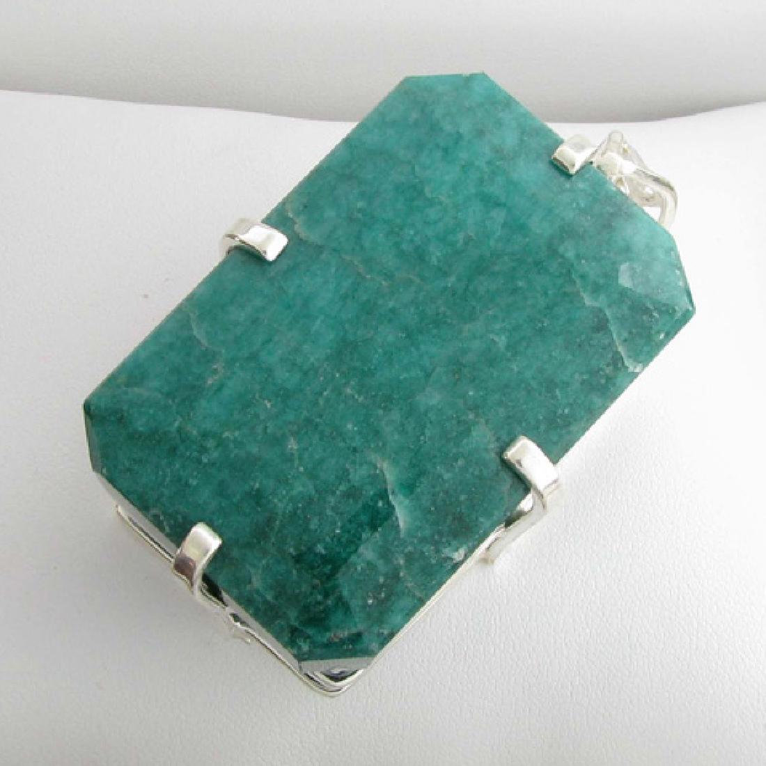 APP: 13.8k Fine Jewelry Designer Sebastian 342.25CT: Gov. File: K-01126 Fine Jewelry Designer Sebastian 342.25CT Emerald Cut Emerald and Sterling Silver Pendant Retail Replacement Value:$13.8KAsset Type: Pendant Shipping: $19.95