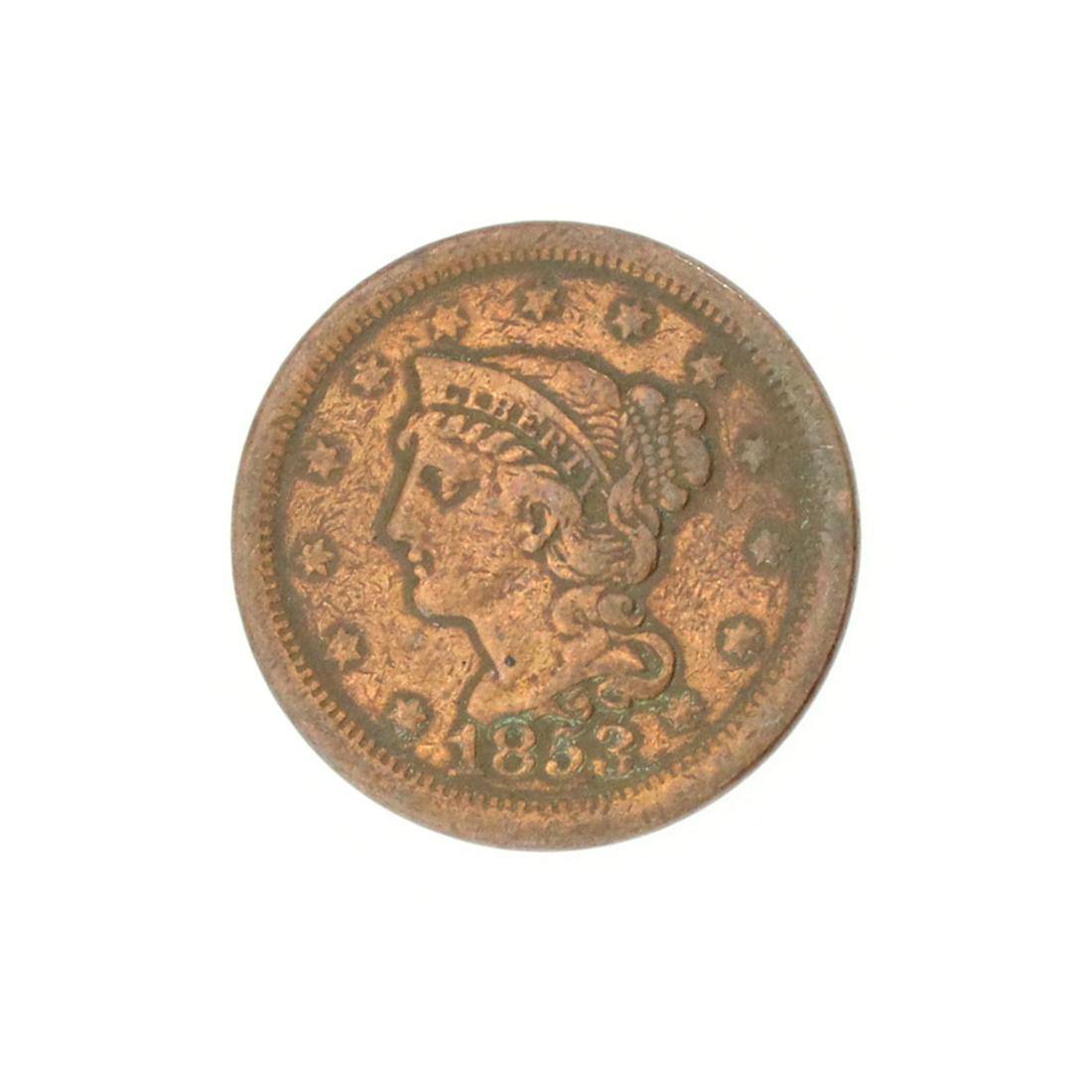 1853 Large Cent Coin: Gov. File: C-64972 1853 Large Cent Coin Asset Type: Coin Shipping: $9.95