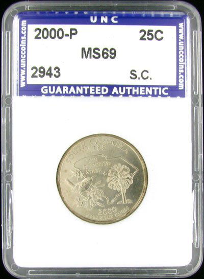 2000-P MS69 SC Quarter Dollar Coin - Investment P