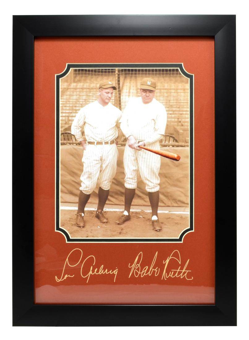 Rare Plate Signed Babe Ruth And Lou Gehrig Photo Great: Gov. File: M-11816 Rare Plate Signed Babe Ruth And Lou Gehrig Photo Great Memorabilia Asset Type: SportShipping: $24.95. Item may be pick up only, or require additional shipping charges due to weight