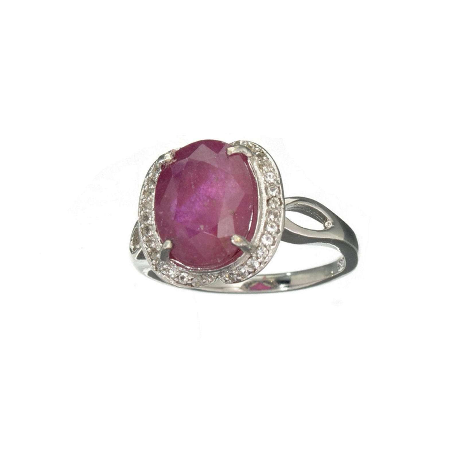 APP: 1.9k Fine Jewerly 5.00CT Oval Cut Ruby And White: Gov. File: H-17192 Fine Jewerly 5.00CT Oval Cut Ruby And White Sapphire Sterling Silver Ring Retail Replacement Value: $1.9K Asset Type: Ring Shipping: $19.95