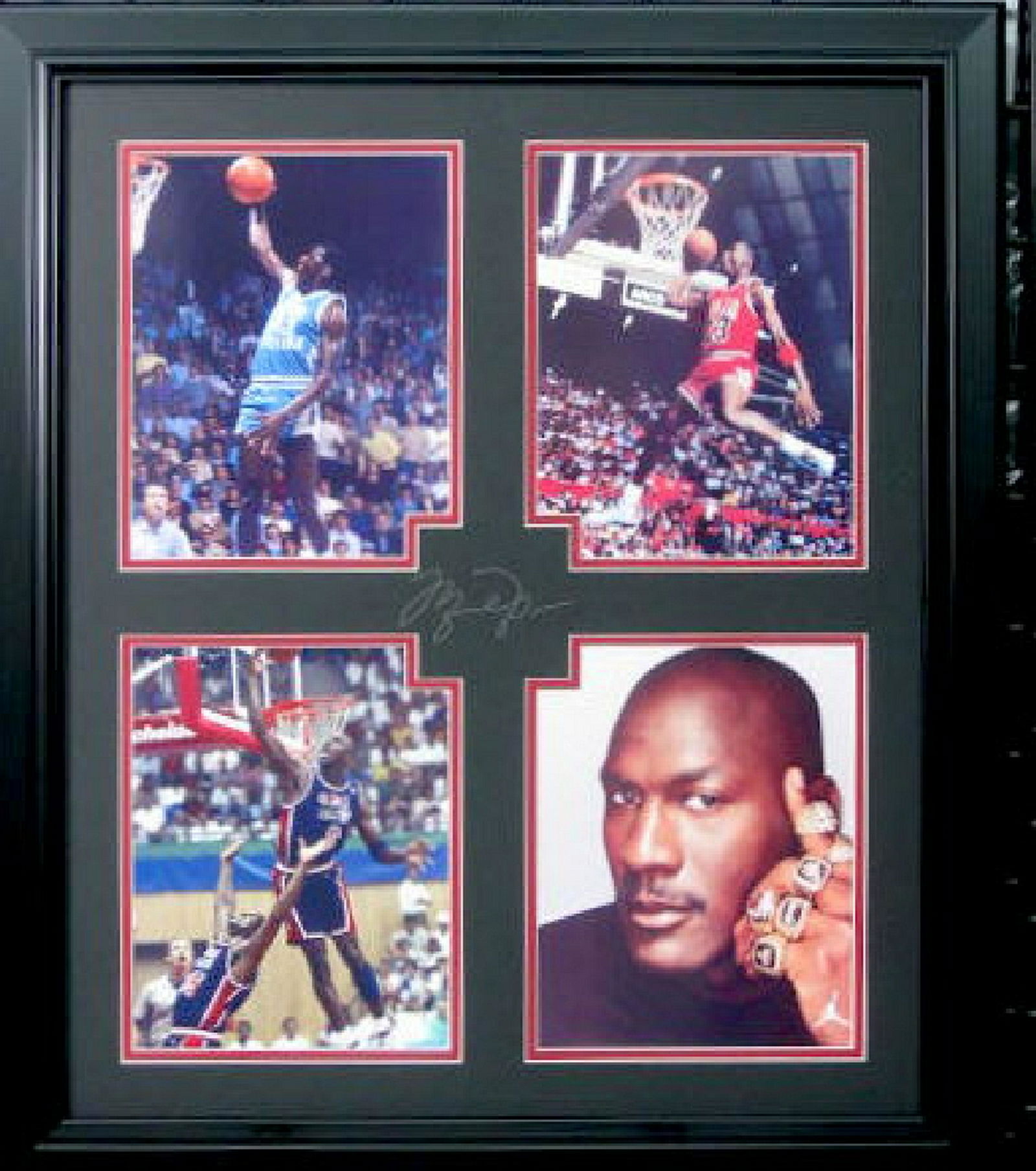 Michael Jordan Collage - Engraved Signature: Gov. File: M-10296 Michael Jordan Collage - Engraved Signature Asset Type: SportShipping: $24.95. Item may be pick up only, or require additional shipping charges due to weight or size.