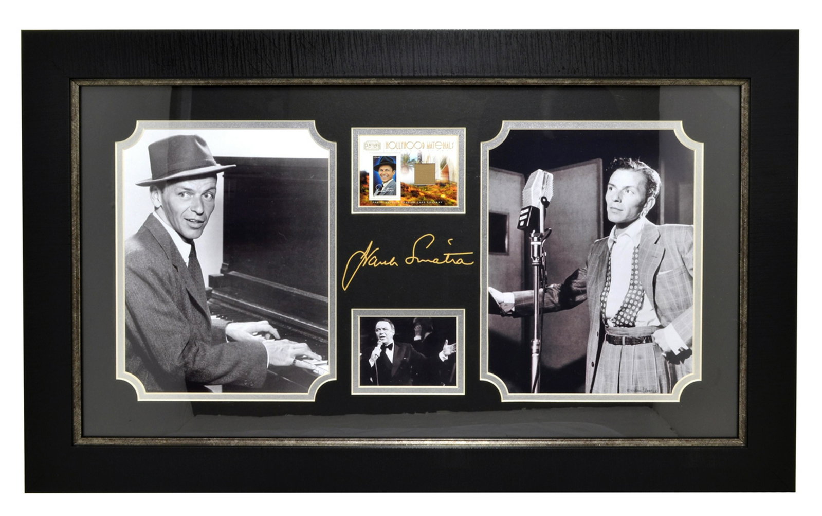 Very Rare Plate Signed Photo Of Frank Sinatra With: Gov. File: M-11853 Very Rare Plate Signed Photo Of Frank Sinatra With Authenic Original Piece Of Clothing Asset Type: Music Shipping: $24.95. Item may be pick up only, or require additional shipping c