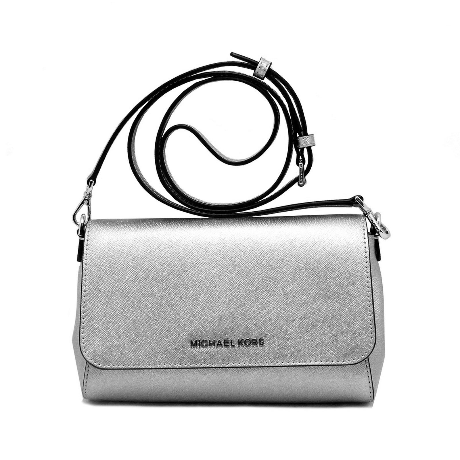 Gorgeous Brand New Never Used Silver Michael Kors: Gov. File: T-17546 Gorgeous Brand New Never Used Silver Michael Kors Medium Convertible Pouchette Tag Price $248.00 Asset Type: Collectable Shipping: $29.95