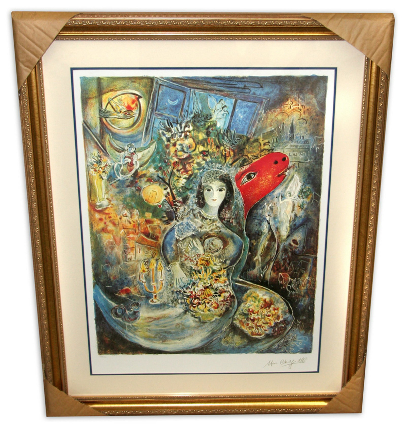 Marc Chagall (After) 'Bella' Museum Framed & Matted: Gov. File: M-06324 Marc Chagall (After) 'Bella' Museum Framed & Matted Print Asset Type: Print Shipping: $24.95. Item may be pick up only, or require additional shipping charges due to weight or size.