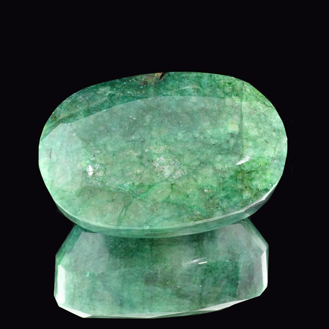 APP: 2k Very Rare Large Beryl Emerald 807.96CT Gemstone: Gov. File: H-33723 Very Rare Large Beryl Emerald 807.96CT Gemstone Retail Replacement Value: $2.0K Asset Type: Gemstone Shipping: $19.95