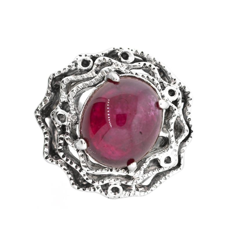 APP: 8.6k 13.99CT Oval Cabochon Ruby and Platinum Over: Gov. File: 63015 13.99CT Oval Cabochon Ruby and Platinum Over Sterling Silver Ring Retail Replacement Value: $8.6K Asset Type: Ring Shipping: $19.95