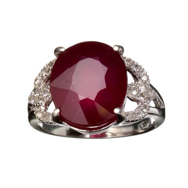APP: 4.5k 9.61CT Ruby And Topaz Platinum Over Sterling: Gov. File: 92145 9.61CT Ruby And Topaz Platinum Over Sterling Silver Ring Retail Replacement Value: $4.5K Asset Type: Ring Shipping: $19.95