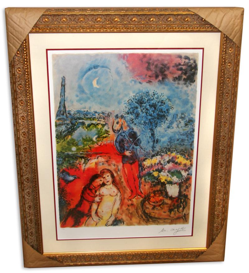 Marc Chagall (After) 'Serenade' Museum Framed & Matted: Gov. File: M-06415 Marc Chagall (After) 'Serenade' Museum Framed & Matted Print Asset Type: Print Shipping: $24.95. Item may be pick up only, or require additional shipping charges due to weight or si