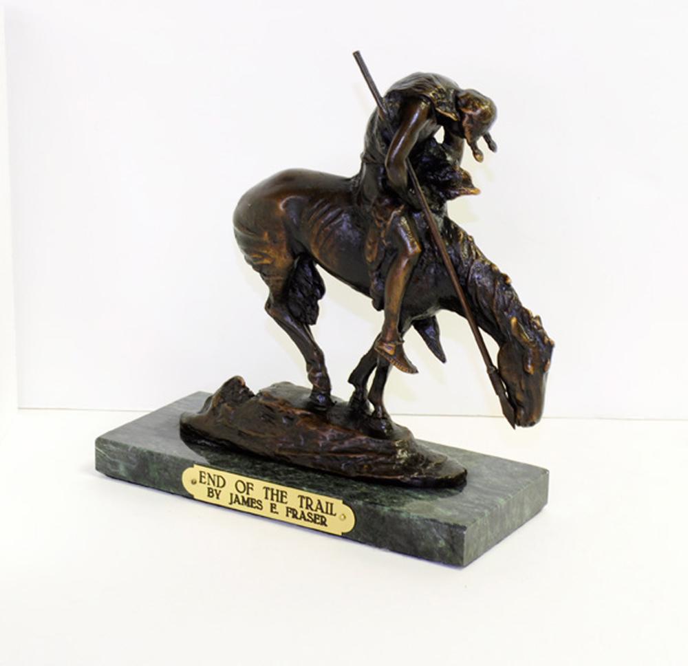 End Of The Trail- By James Earl Fraser- Bronze Reissue: Gov. File: T-11956 End Of The Trail- By James Earl Fraser- Bronze Reissue Asset Type: Museum Quality Bronze Shipping: $29.95