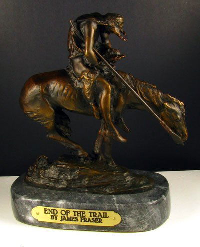 James Earl Fraser - End of the Trail, Bronze Colle