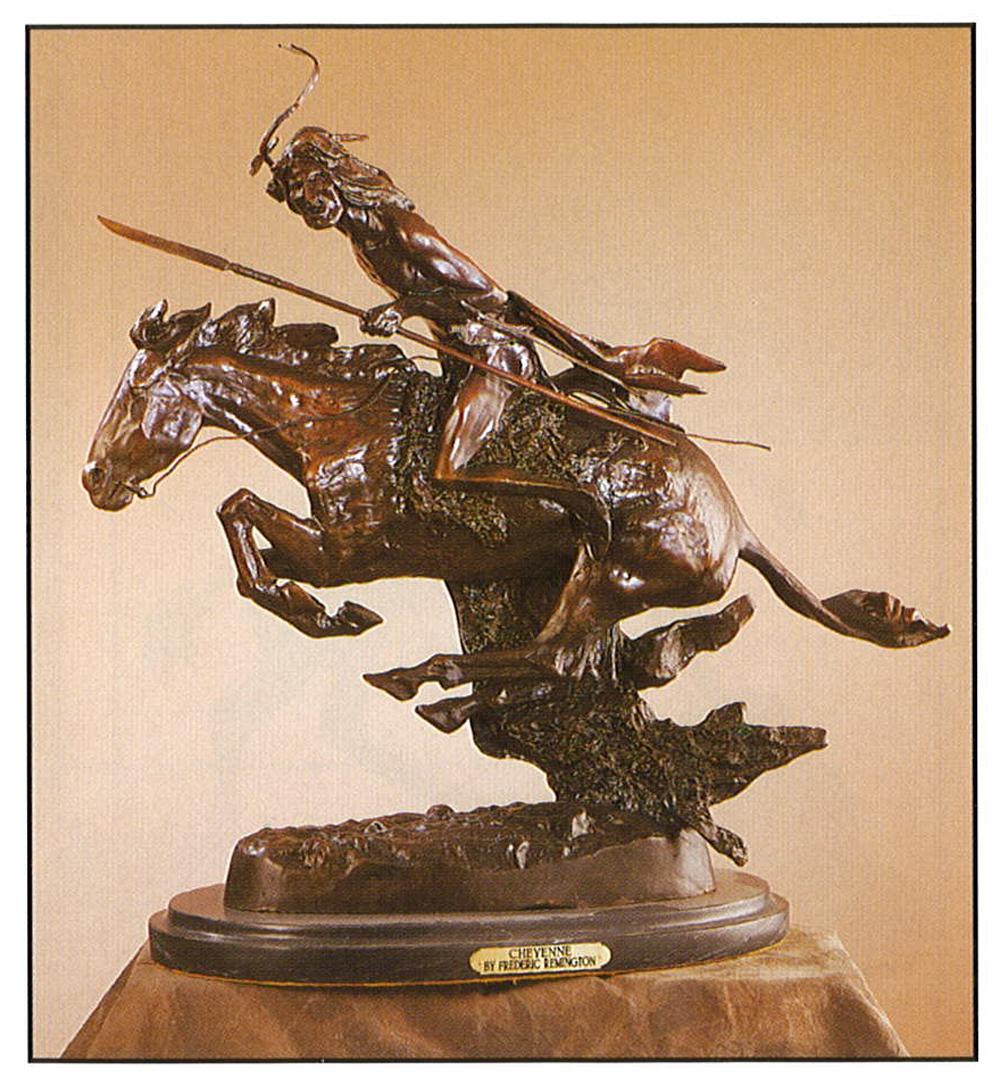 *Very Rare Large Cheyenne Bronze by Frederic Remington: Gov. File: M-16512 *Very Rare Large Cheyenne Bronze by Frederic Remington 22'''' x 21.5'''' -Great Investment- (SKU-AS) Asset Type: Collectable Shipping: $24.95. Item may be pick up only, or require a