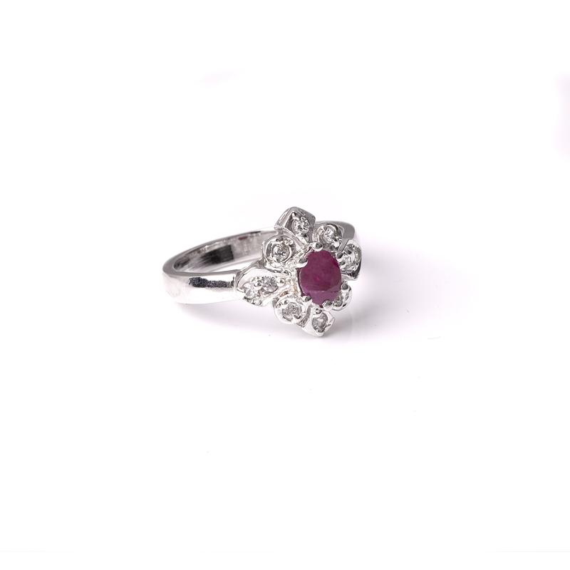 APP: 0.8k 0.50CT Ruby And Topaz Platinum Over Sterling: Gov. File: 94932 0.50CT Ruby And Topaz Platinum Over Sterling Silver Ring Retail Replacement Value: $0.8K Asset Type: Ring Shipping: $19.95