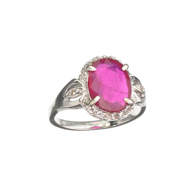 APP: 1k Fine Jewerly 2.00CT Oval Cut Ruby And White: Gov. File: H-17097 Fine Jewerly 2.00CT Oval Cut Ruby And White Sapphire Sterling Silver Ring Retail Replacement Value: $1.0K Asset Type: Ring Shipping: $19.95
