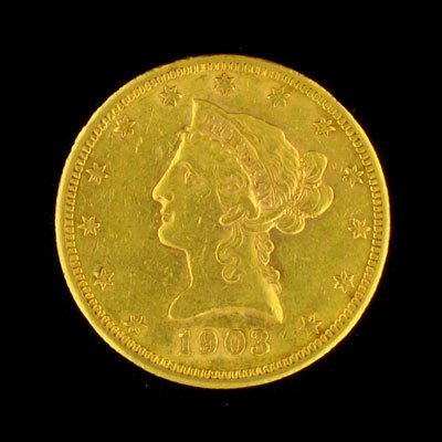 1903 -S $10 US Liberty Head Type Gold Coin - Invest