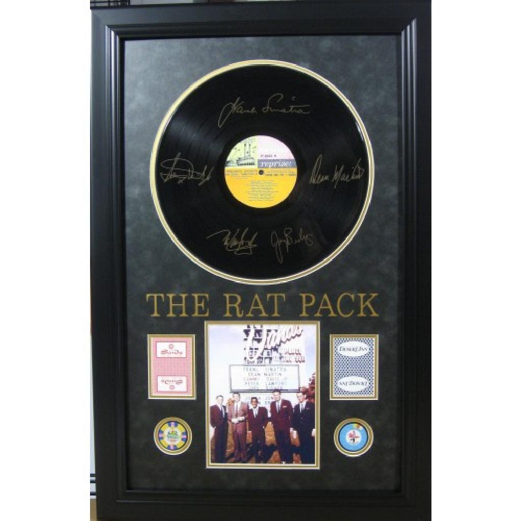 Rat Pack Engraved Record with Chips & Cards: Gov. File: M-10953 Rat Pack Engraved Record with Chips & Cards Asset Type: Collectible Shipping: $24.95. Item may be pick up only, or require additional shipping charges due to weight or size.
