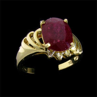 APP: $6.4k 14 kt. Yellow/White Gold, 2.54CT Ruby a