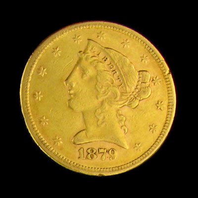 1879-S $5 US Liberty Type Gold Coin - Investment