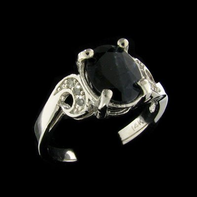 APP: 2k 14 kt. White Gold, 2.61CT Sapphire and 0.