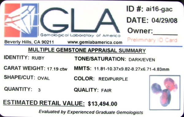 APP: 13.5k 17.19CT Ruby Parcel-Precious Gemstones - 2