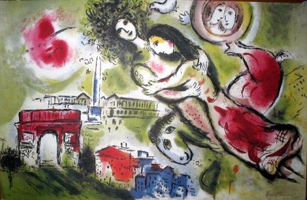 MARC CHAGALL Romeo and Juliet Print, Ltmd. Ed.