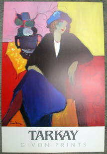 TARKAY (After) Suzanne Print, 36'' x 24'': Gov. File: P-07315 Tarkay TARKAY: (After) Suzanne Print 36 inches x 24 inches (Unframed) Shipping: $24.95