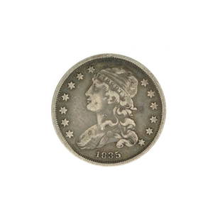 1835 Capped Bust Quarter Dollar Coin: Gov. File: C-64523 1835 Capped Bust Quarter Dollar Coin Asset Type: Quarter Dollar Coin Shipping: $9.95