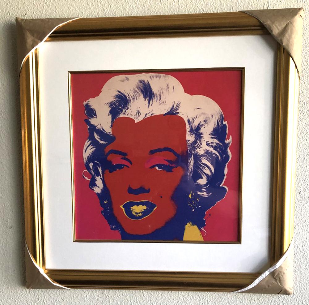 *Rare Marilyn Monroe by Andy Warhol Gold Leaf Frame and: Gov. File: M-16067 *Rare Marilyn Monroe by Andy Warhol Gold Leaf Frame and Fillet Asset Type: Framed ArtShipping: $24.95. Item may be pick up only, or require additional shipping charges due to weight