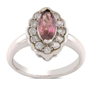 APP: 6.4k *1.12ct UNHEATED Pink Sapphire and 0.41ctw: Gov. File: H-58399 *1.12ct UNHEATED Pink Sapphire and 0.41ctw Diamond 14K White Gold Ring (Vault_R9_25088) Retail Replacement Value: $6.4K Asset Type: Ring Shipping: $19.95