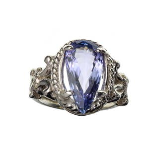 APP: 16.3k 14 KT. White Gold 5.02CT Pear Cut Tanzanite: Gov. File: 94975 14 kt. White Gold 5.02CT Pear Cut Tanzanite And 0.10CT Round Cut Diamond Ring Retail Replacement Value: $16.3K Asset Type: Ring Shipping: $19.95