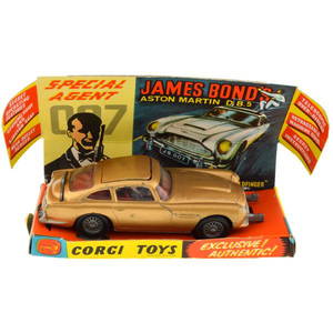 ^Vintage James Bond Goldfinger 1965 Corgi 261 Aston