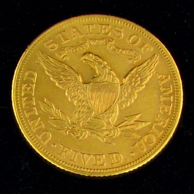 1894 $5 US Liberty Gold Coin - Investment Potenti
