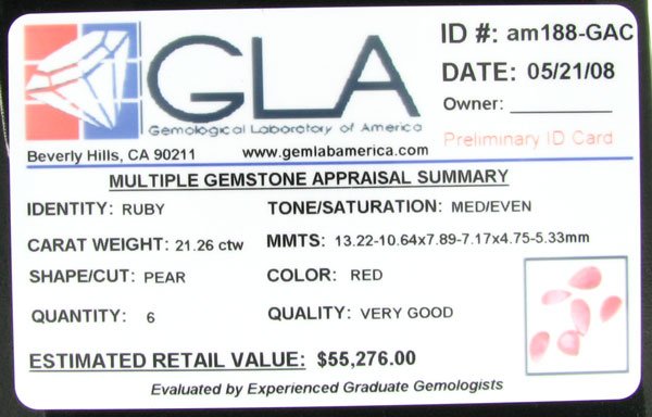 APP: 55.3k 21.26CT Ruby Parcel - Precious Gems - 2