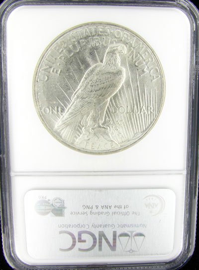 1923 US Peace Silver Dollar Coin - Investment Pote - 2