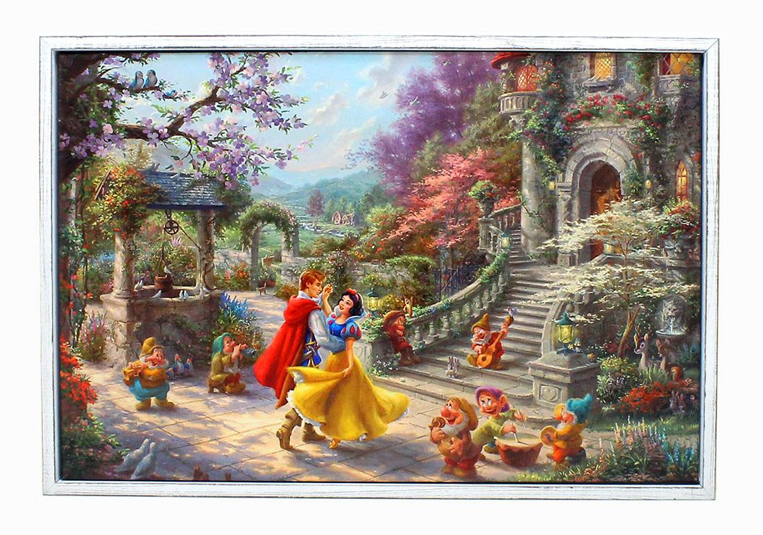 Beautiful Thomas Kinkade ''''Snow White and the Seven: Gov. File: M-18050 Beautiful Thomas Kinkade ''''Snow White and the Seven Dwarfs'''' on Canvas -PNR- Asset Type: CollectibleShipping: $24.95. Item may be pick up only, or require additional shipping ch