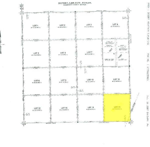 GOV: NV LAND, 40.24 AC. RANCHETTE, B&A $227/mo - 2