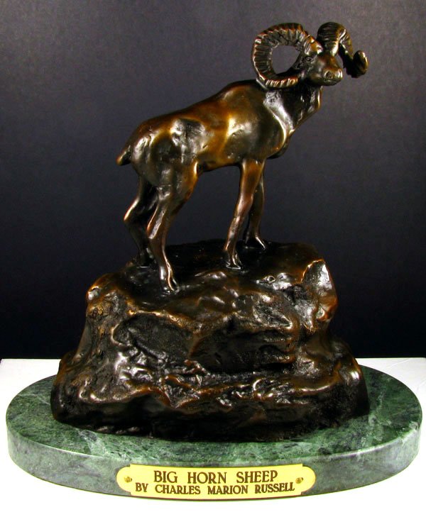 Charles M Russell Bronze - Big Horn Sheep