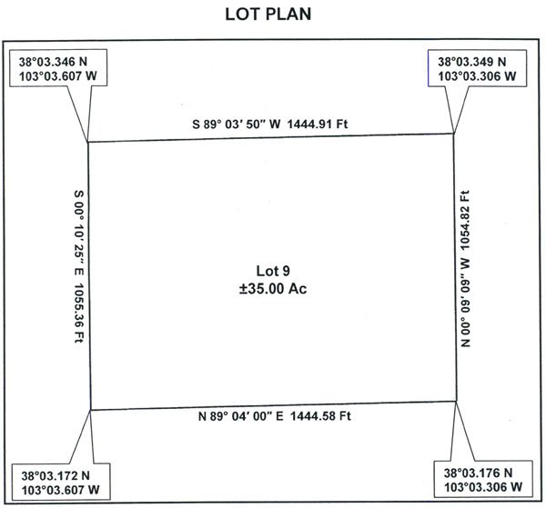 GOV: CO LAND, 35 AC. NEAR RESERVOIR, B&A $271/mo - 3