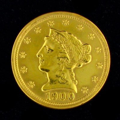1900 $2.5 US Liberty Head Type Gold Coin - Invest