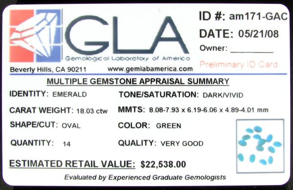 APP: $ 22.5k 18.03CT Emerald Parcel - Precious Ge - 2