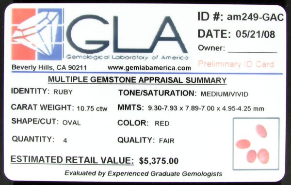 APP: $5.4k 10.75CT Ruby Parcel - Precious Gems - 2