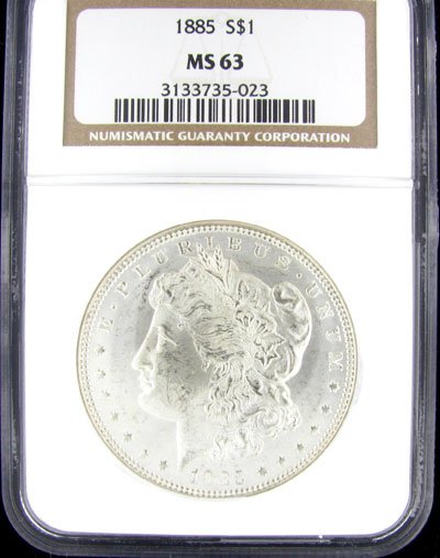 1885 US Morgan Silver Dollar Coin, Investment Pot