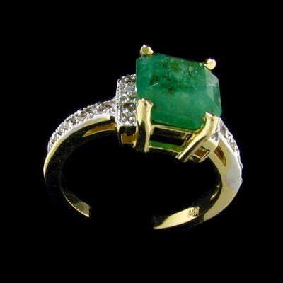 APP: 3.1k 14 kt. Y/W Gold, 1.56CT Emerald and Dia