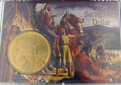2000 Sacagawea Dollar in Snaplock Display