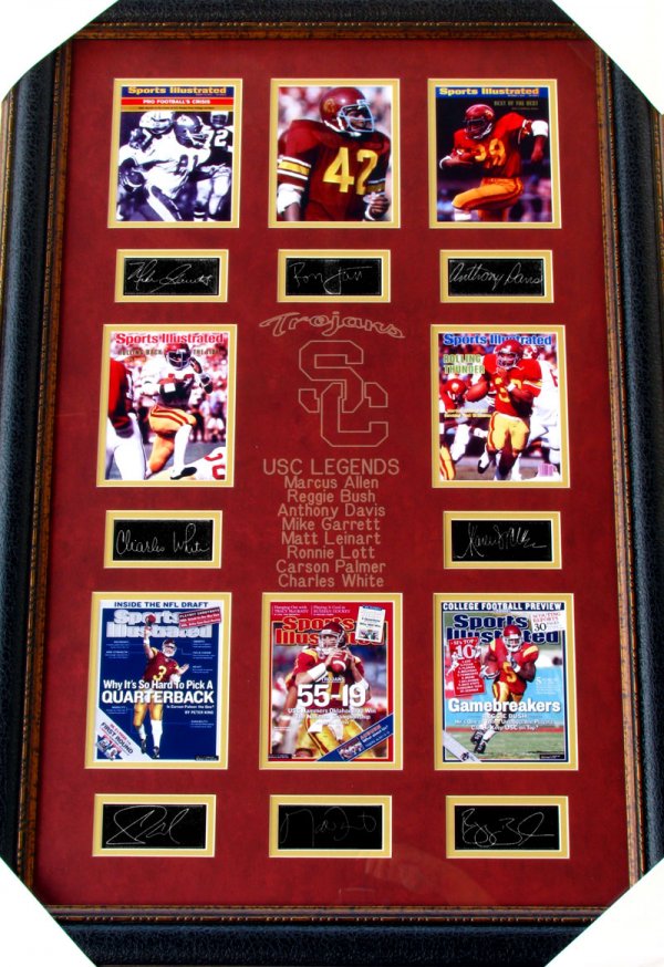 Rare USC Legends Collage Facsimile Autographed