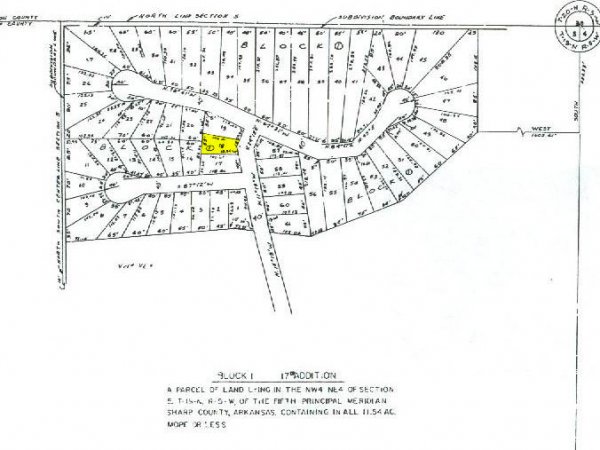 GOV: AR LAND, NEAR CHEROKEE VILLAGE, B&A $129/mo - 2