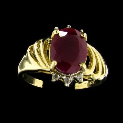 APP: 2.3k 14 kt. Y/W Gold, 2.20CT Ruby and Diamon