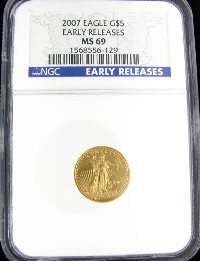 2007 $5 American Eagle Gold Coin, Investment Pote