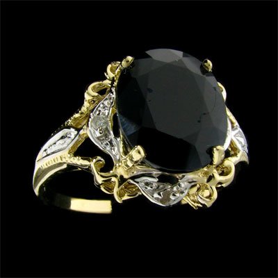 APP: 4.7k 14 kt. Gold, 4.29CT Sapphire and Diamond